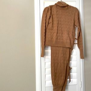 Veronica Beard Cable Knit lounge set, XS